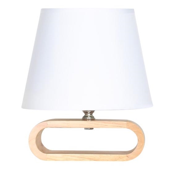 Zuma Line - Lampa stołowa 1xE14/40W/230V bambus/biała