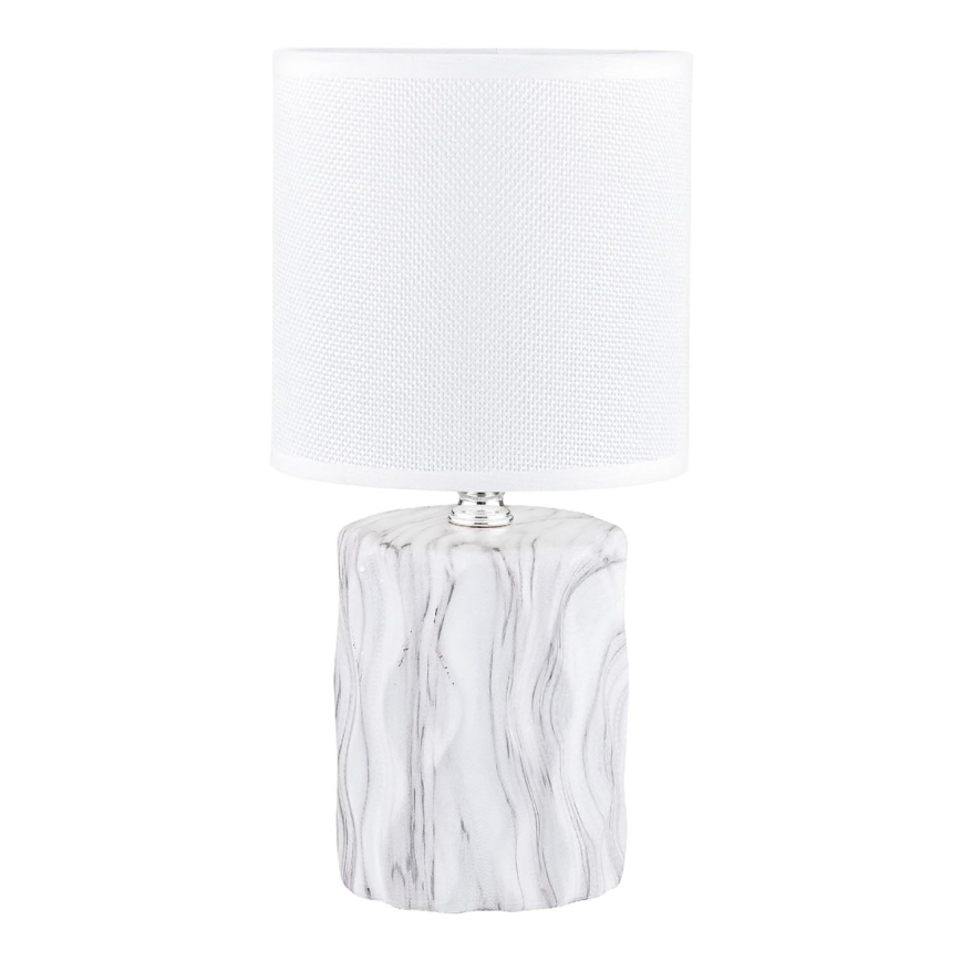 Zuma Line - Lampa stołowa 1xE14/40W/230V biały/dekor marmuru