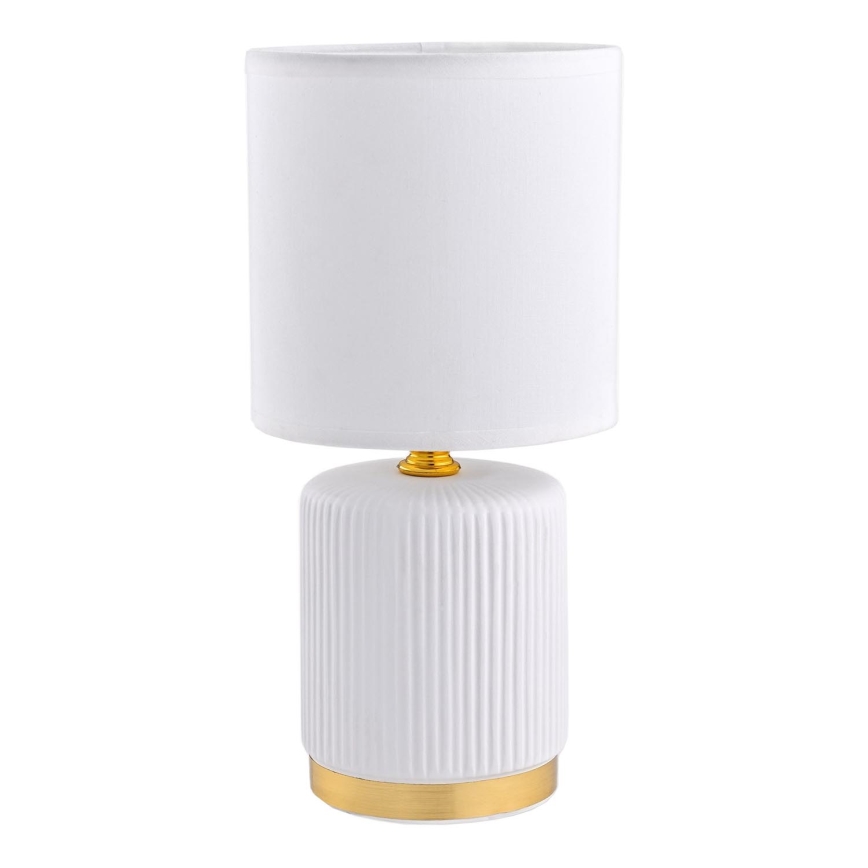 Zuma Line - Lampa stołowa 1xE14/40W/230V biały/złoty
