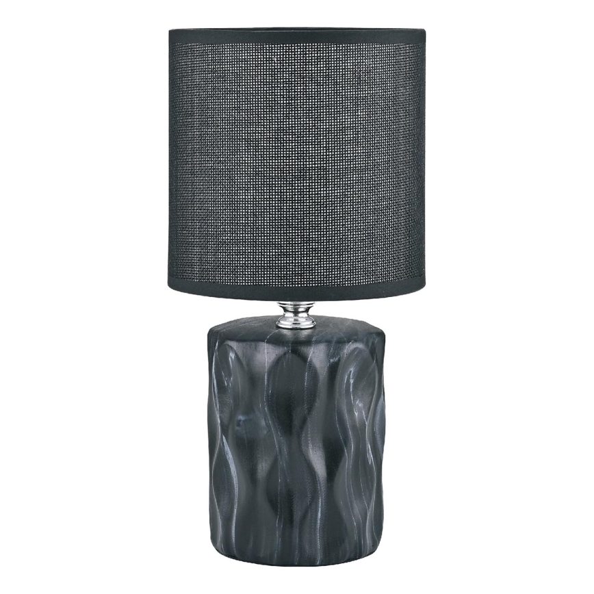 Zuma Line - Lampa stołowa 1xE14/40W/230V czarny/dekor marmuru