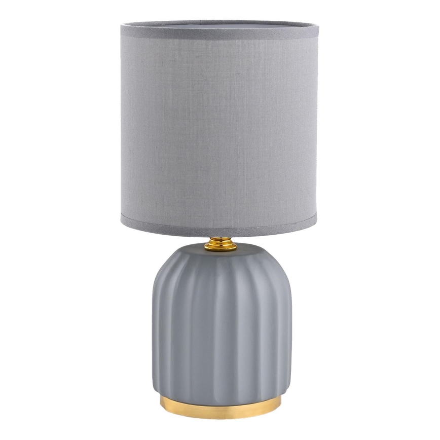Zuma Line - Lampa stołowa 1xE14/40W/230V szary/złoty