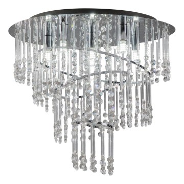 Zuma Line - Lampa sufitowa 6xG9/25W/230V śr. 45 cm błyszczący chrom/przezroczyste szkło