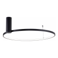 Zuma Line - Lampa sufitowa LED/32W/230V 3000/4000/6000K Ø 60 cm czarna