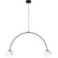 Zuma Line - Lampa wisząca na lince 2xE14/10W/230V czarna