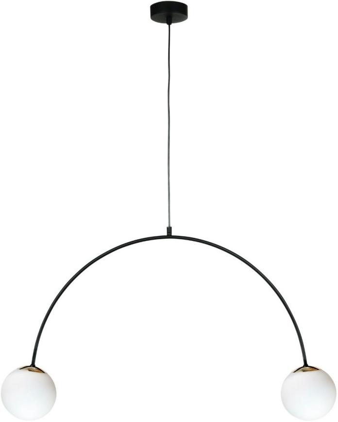 Zuma Line - Lampa wisząca na lince 2xE14/10W/230V czarna