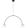 Zuma Line - Lampa wisząca na lince 2xE14/10W/230V czarna