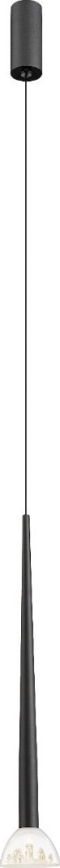 Zuma Line - Lampa wisząca na linkach LED/5W/230V, czarna