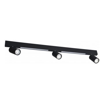 Zuma Line - LED Kinkiet punktowy 3xGU10/5W/230V + 2xLED/8W czarny