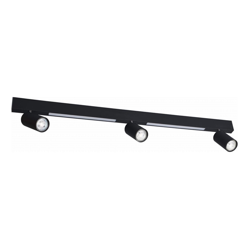 Zuma Line - LED Kinkiet punktowy 3xGU10/5W/230V + 2xLED/8W czarny