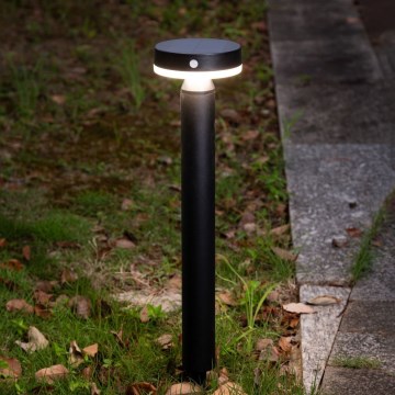 Zuma Line - LED Lampa solarna z czujnikiem ruchu i zmierzchu LED/4,5W/2000 mAh IP44 czarny