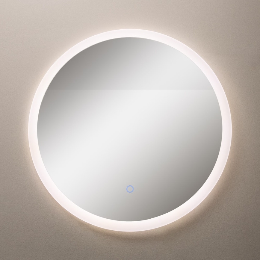 Zuma Line - LED Łazienkowe naścienne lustro z podświetleniem LED/24W/230V 3000/4000/6000K śr. 60 cm IP44 białe