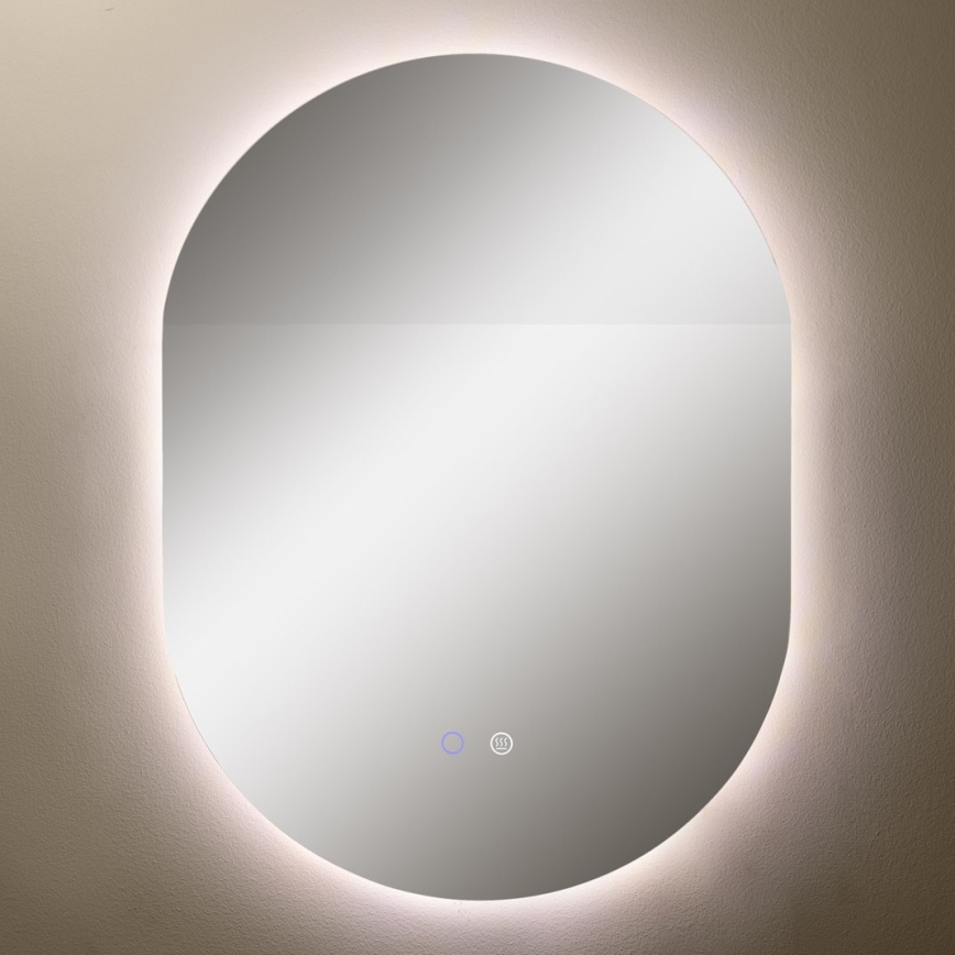 Zuma Line - LED Łazienkowe podgrzewane naścienne lustro z podświetleniem LED/24W/230V 3000/4000/6000K 70x50 cm IP44