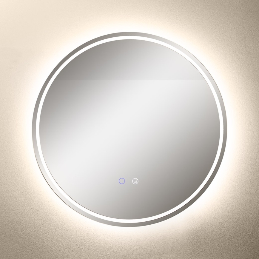 Zuma Line - LED Łazienkowe podgrzewane naścienne lustro z podświetleniem LED/24W/230V 3000/4000/6000K śr. 60 cm IP44