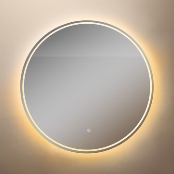 Zuma Line - LED Łazienkowe podgrzewane naścienne lustro z podświetleniem LED/24W/230V 3000/4000/6000K śr. 80 cm IP44