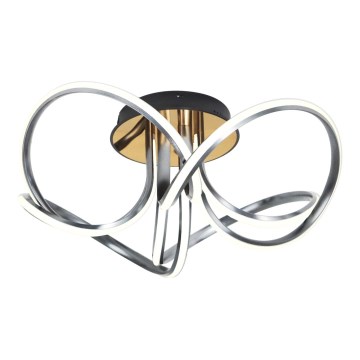 Zuma Line - LED regulowany sufitowy żyrandol LED/50W/230V szary/złoty