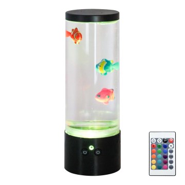 Zuma Line - LED RGB regulowana lampa stołowa LED/1W/5V/3xAA + pilot do zdalnego sterowania