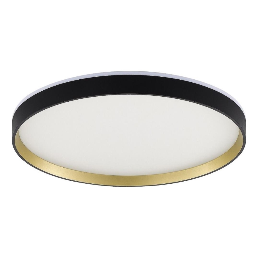 Zuma Line - LED RGBW Plafon łazienkowy ściemnialny LED/32W/230V + LED/8W 3000-6000K IP44 czarny/złoty + zdalne sterowanie