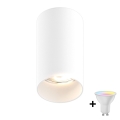 Zuma Line - LED RGBW ściemnialna oprawa punktowa 1xGU10/4,8W/230V biała + pilot zdalnego sterowania