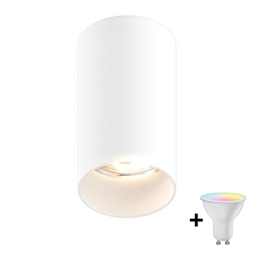Zuma Line - LED RGBW ściemnialna oprawa punktowa 1xGU10/6W/230V biała + pilot zdalnego sterowania