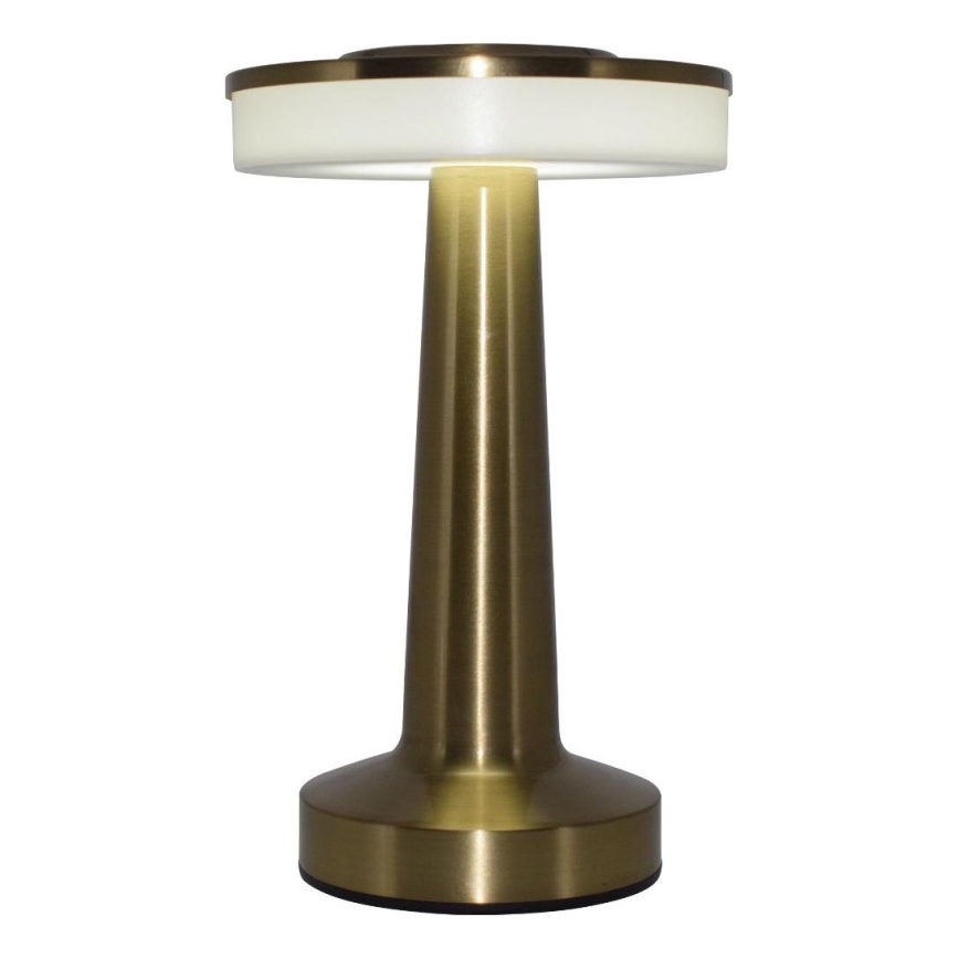 Zuma Line - LED Ściemnialna akumulatorowa lampa stołowa LED/2,5W/1200 mAh 3000/4000/6000K złoty