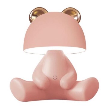 Zuma Line - LED Ściemnialna dotykowa lampa stołowa dla dzieci LED/3W/230V niedźwiedź różowy