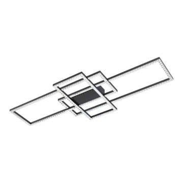 Zuma Line - LED Ściemnialny plafon kryształowy LED/52W/230V 2700-6000K czarny + pilot zdalnego sterowania