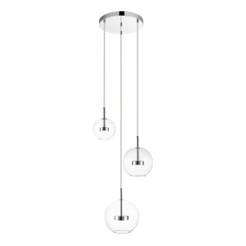 Zuma Line - LED Żyrandol na lince 3xLED/5W/230V chrom błyszczący