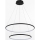 Zuma Line - LED Żyrandol na lince LED/40W/230V czarny