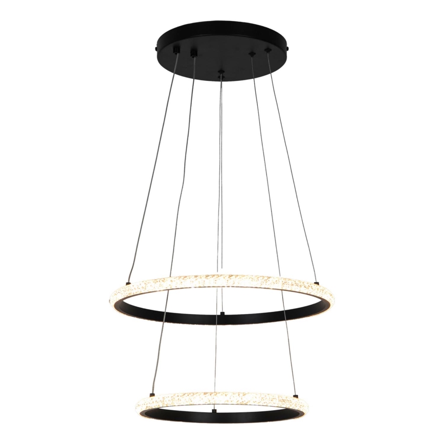 Zuma Line - LED Żyrandol na lince RIDE LED/22W/230V + LED/14W śr. 41 cm czarny