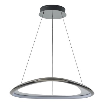Zuma Line - LED Żyrandol ściemnialny na lince LED/34W/230V 3000K czarny chrom błyszczący