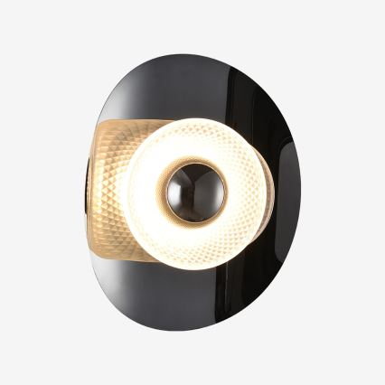 Zuma Line - Kinkiet LED LED/8W/230V czarny/przydymiony