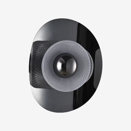 Zuma Line - Kinkiet LED LED/8W/230V czarny/przydymiony