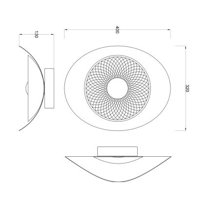 Zuma Line - Kinkiet LED LED/8W/230V czarny/przydymiony
