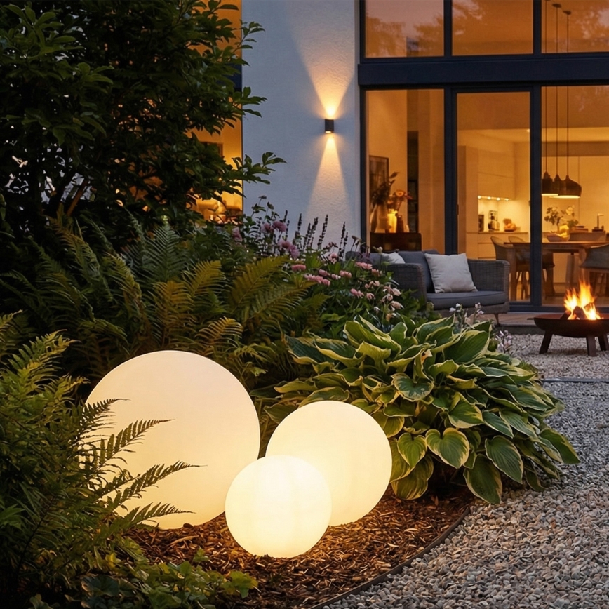 Zuma Line - Lampa zewnętrzna 1xE27/15W/230V, średnica 30 cm, IP44