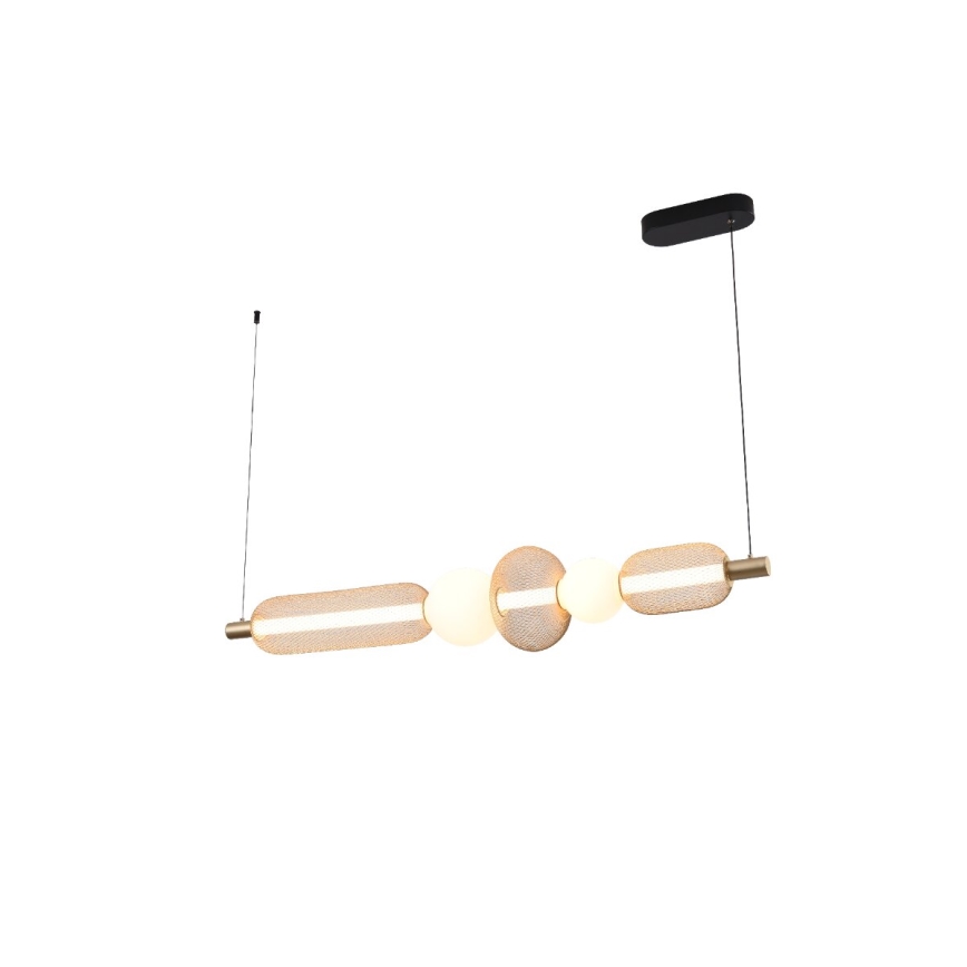 Zuma Line - ściemnialny żyrandol wiszący na lince LED/27W/230V 3000-5700K złoty + pilot zdalnego sterowania