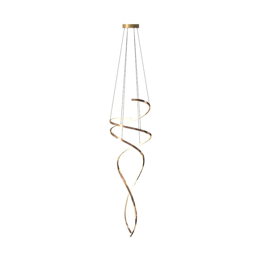Zuma Line - LED Żyrandol ściemnialny na lince LED/68W/230V 3000/4000/6000K Rose gold + zdalne sterowanie