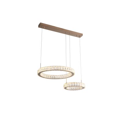 Zuma Line - Żyrandol LED na lince LED/36W/230V różowe złoto