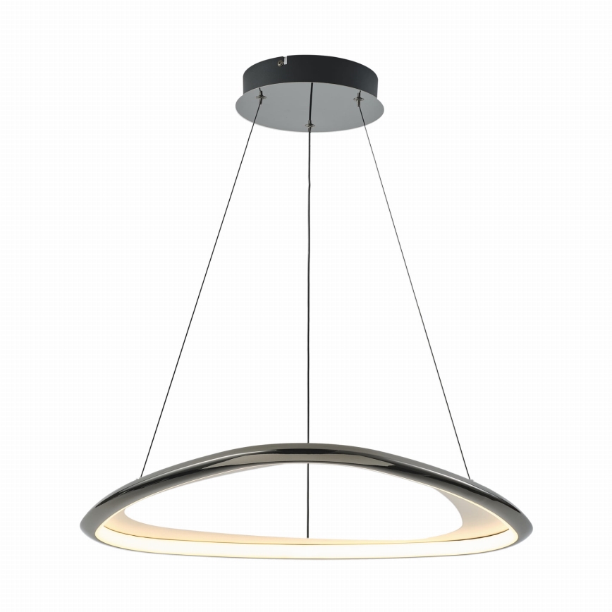 Zuma Line - LED Żyrandol ściemnialny na lince LED/34W/230V 3000K czarny chrom błyszczący