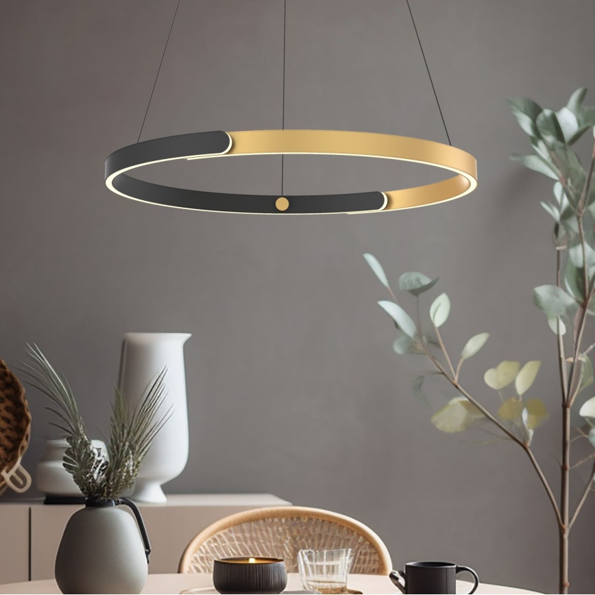 Zuma Line - LED Żyrandol ściemnialny na lince LED/30W/230V czarny/złoty