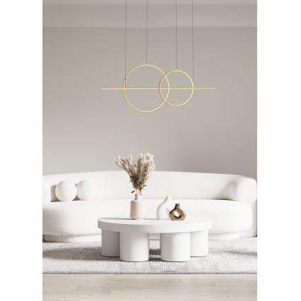 Zuma Line - LED Żyrandol ściemnialny na lince LED/34W/230V złoty