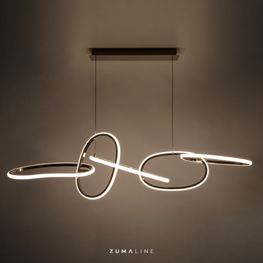 Zuma Line - LED Żyrandol ściemnialny na lince LED/56W/230V złoty