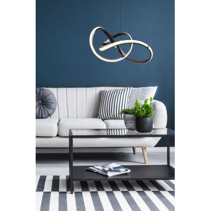 Zuma Line - Regulowany żyrandol LED na linkę LED/44W/230V czarny