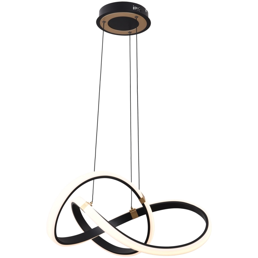 Zuma Line - LED Żyrandol ściemnialny na lince LED/44W/230V czarny/złoty