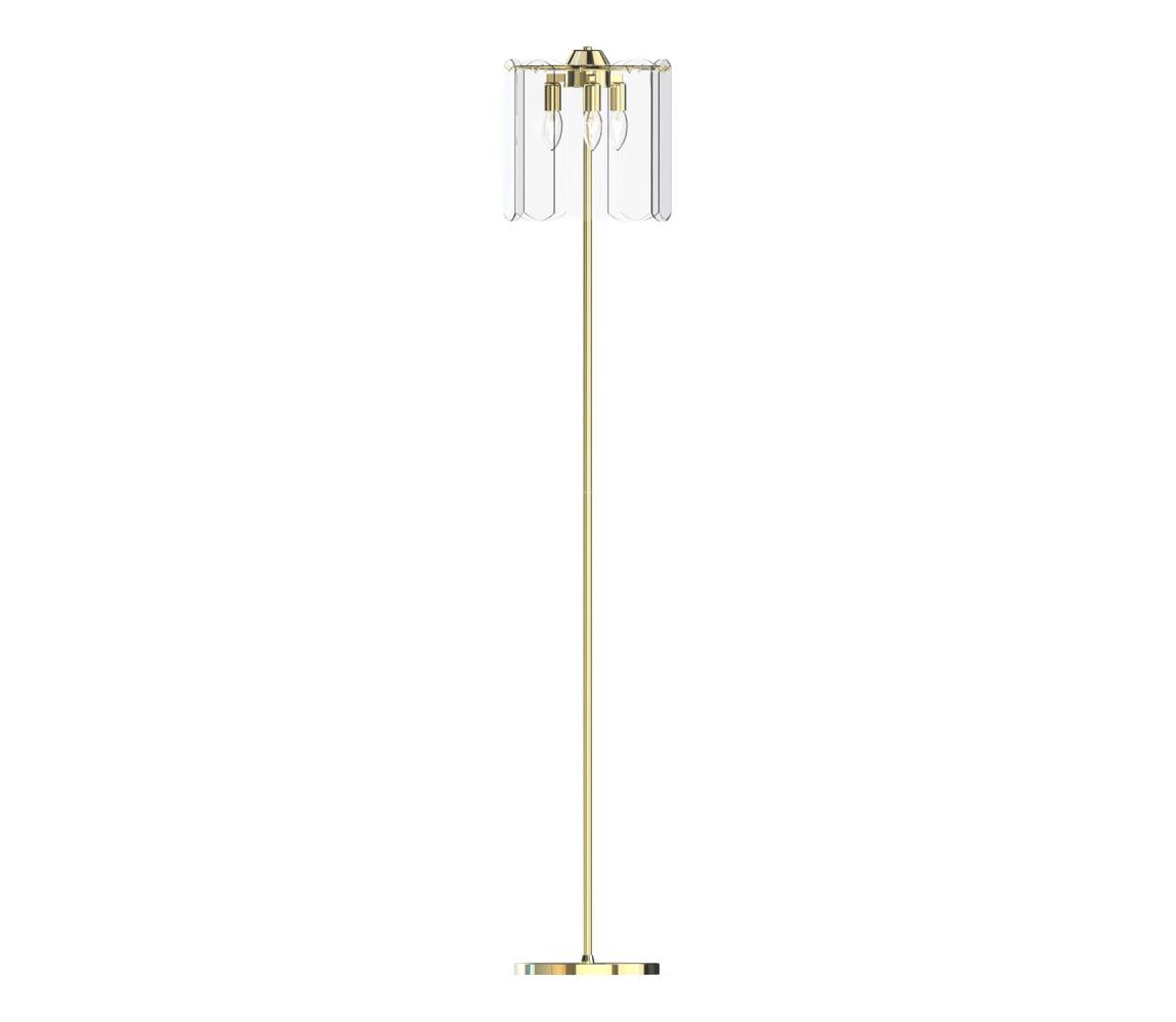 Zuma Line ML3523-3-EGN - Lampa podłogowa NIRA 3xE14/40W/230V złota