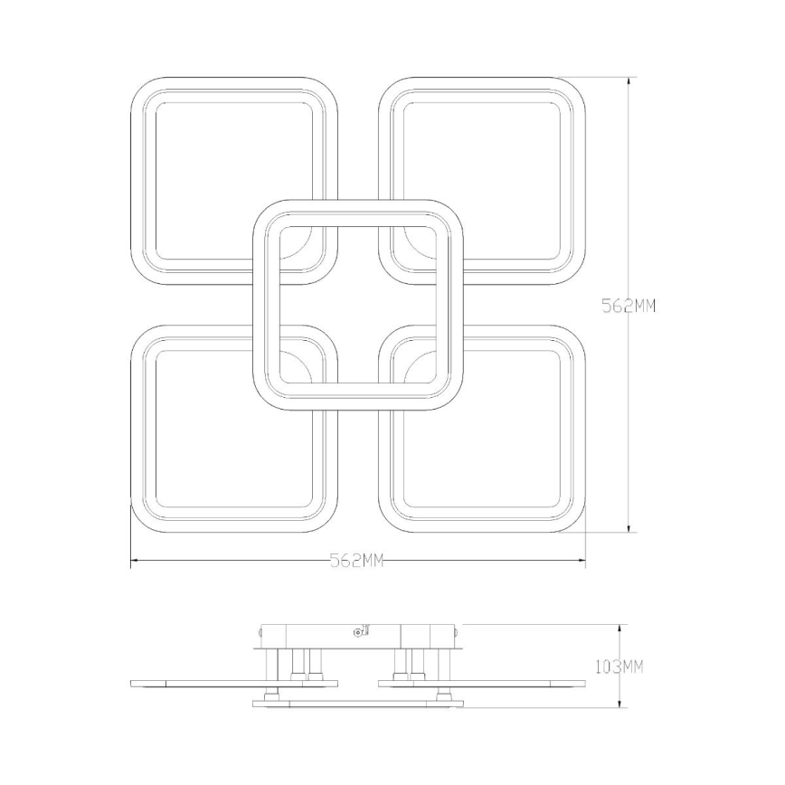 Zuma Line - LED Plafon ściemnialny LED/55W/230V 3000-6000K biały + zdalne sterowanie