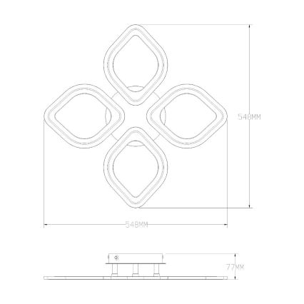 Zuma Line - LED Plafon ściemnialny LED/30W/230V 3000-6000K biały + zdalne sterowanie
