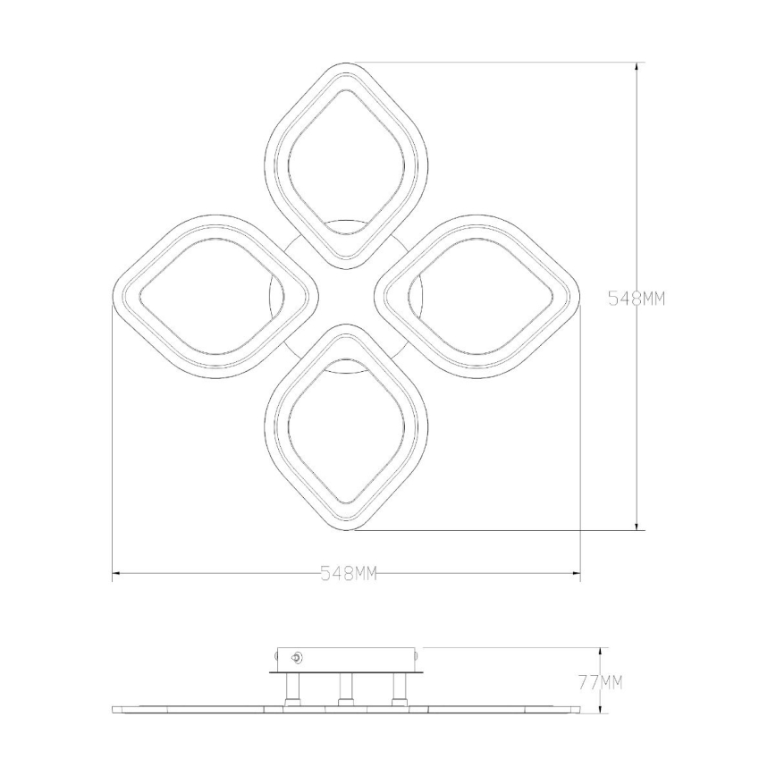 Zuma Line - LED Plafon ściemnialny LED/30W/230V 3000-6000K biały + zdalne sterowanie