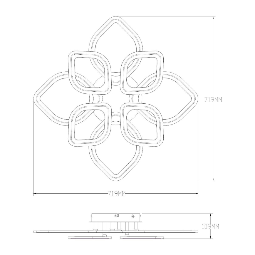 Zuma Line - LED Plafon ściemnialny LED/75W/230V 3000-6000K biały + zdalne sterowanie