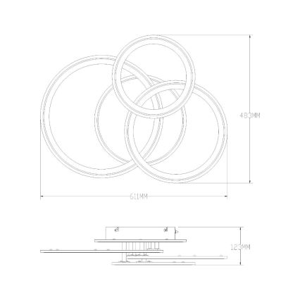 Zuma Line - LED Plafon ściemnialny LED/55W/230V 3000-6000K biały + zdalne sterowanie