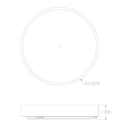Zuma Line - LED Ściemnialny plafon łazienkowy LED/36W/230V 3000-6000K śr. 40 cm IP44 mosiądz + zdalne sterowanie